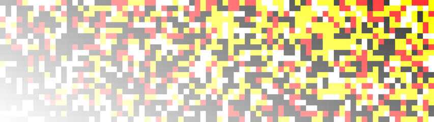 Halftone squares. Vector stylized geometric pattern and background. Falling pixels. Abstract mosaic. Vector illustration.