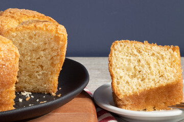 A piece of banana cake.