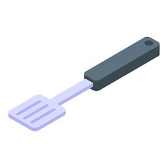 Bbq spatula icon isometric vector. Barbecue grill cutlery. Bbq tool utensil