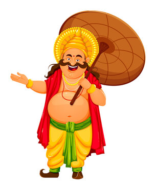 Happy Onam festival in Kerala. Onam celebration, traditional Indian holiday