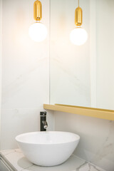 modern and minimalist bathroom concept