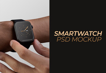 Editable Smartwatch Screen Mockup