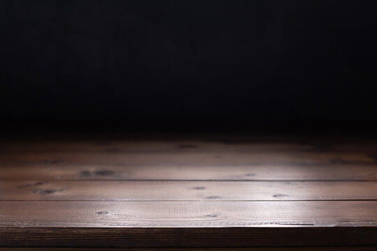 Wooden table top background texture.  Wood tabletop front view of plank board surface