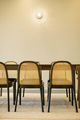 a rattan dinning chair design