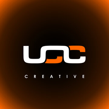 UCC Letter Initial Logo Design Template Vector Illustration