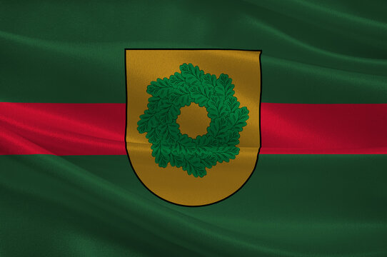 Flag of Talsi Municipality in Courland in Latvia