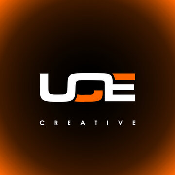 UCE Letter Initial Logo Design Template Vector Illustration