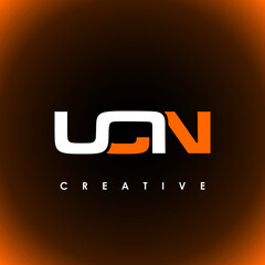UCN Letter Initial Logo Design Template Vector Illustration