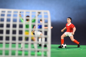 Fototapeta premium Football sport match joueur equipe team competition championnat coupe goal but ballon