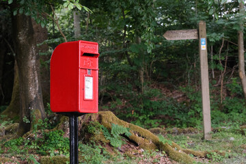 Small Rural Post Box, Lake District, UK.