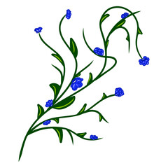 Field flower icon. Colorful graphic sketch. Natural summer theme. Idea for decors, logo, covers, holidays, gifts, art. Isolated vector.