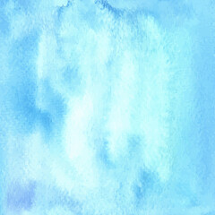 Abstract Blue Watercolor Background For Design