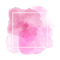 Abstract Pink Valentine Watercolor Background
