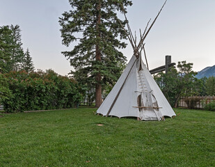 Tipi in a Canmore park