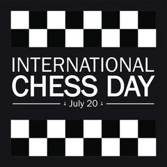 Vector Image, International Chess Day july 20
