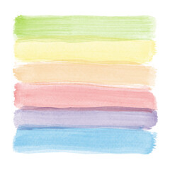 Abstract Rainbow Watercolor Background
