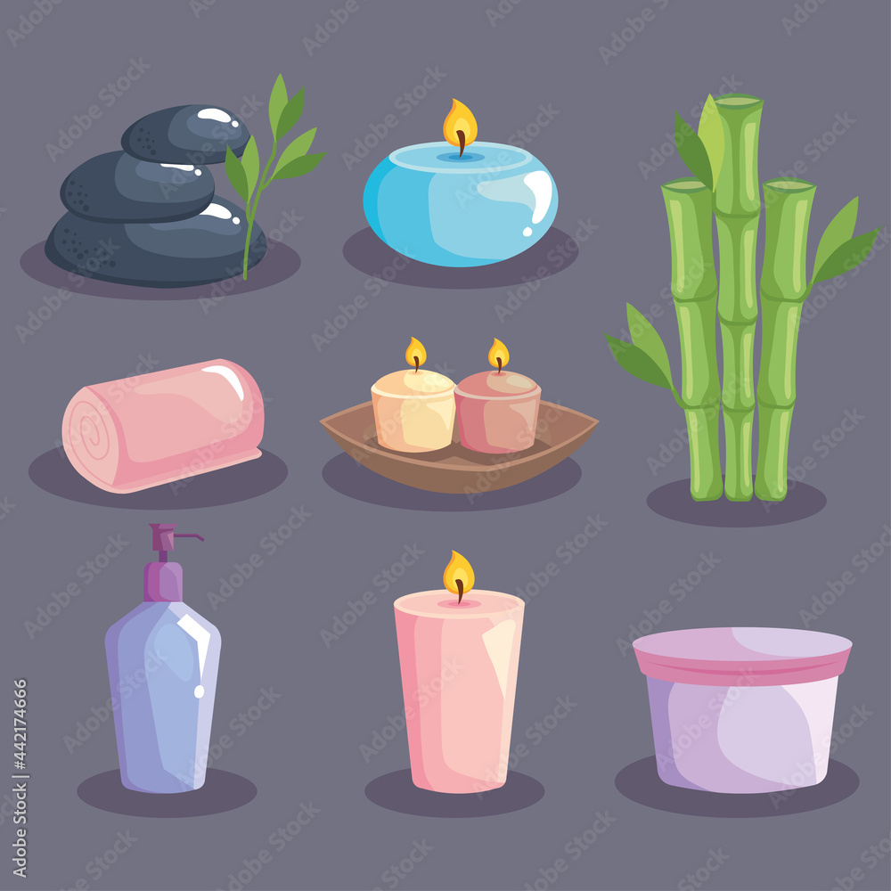 Canvas Prints bundle spa icon