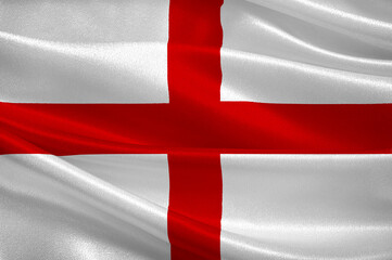 Flag of Genoa, Liguria, Italy