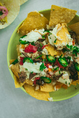 Street Tacos with Spanish Rice and Fries