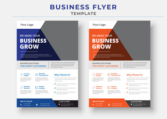 Business flyer design template