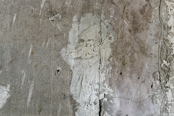 Industrial cracked plastered concrete wall
