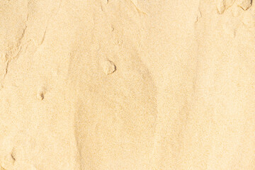 Sand texture on the beach. Brown beach sand for background.