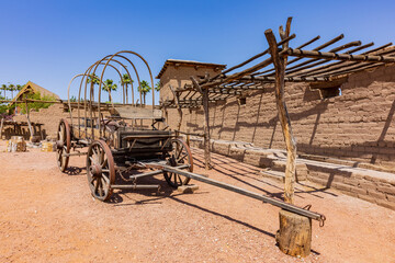 Sunny view of the Old Las Vegas Mormon Fort State Historic Park