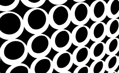 black and white pattern with circles