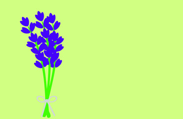 Lavender flower decoration on soft color background.