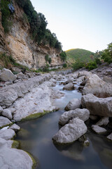 Tirana river canyon and mountain landscape