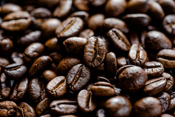 coffee beans close up