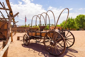 Tuinposter Sunny view of the Old Las Vegas Mormon Fort State Historic Park © Kit Leong