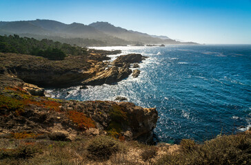 The coast at Point Lobos in California