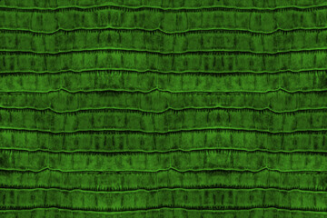 Bright green croc leather texture