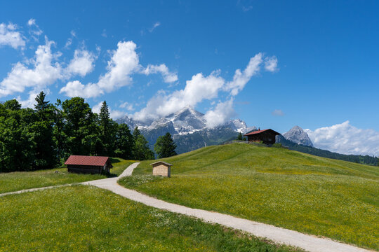 The Eckbauer mountain near Garmisch-Partenkirchen in Bavaria