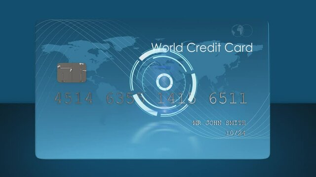 Animation of scope scanning over credit card