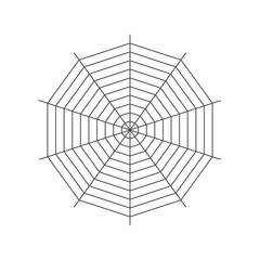 Obraz premium Blank Radial Spider chart diagram. Clipart image