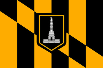 Flag of Baltimore is the most populous city in the U.S. state of Maryland in the United States