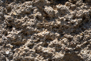 texture wall in a medieval castle on a sunny day, background