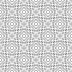 Vector pattern with symmetrical elements . Modern stylish abstract texture. Repeating geometric tiles from striped elements.Black and white pattern.
