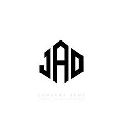 JAO letter logo design with polygon shape. JAO polygon logo monogram. JAO cube logo design. JAO hexagon vector logo template white and black colors. JAO monogram, JAO business and real estate logo. 