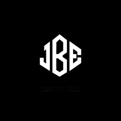 JBE letter logo design with polygon shape. JBE polygon logo monogram. JBE cube logo design. JBE hexagon vector logo template white and black colors. JBE monogram, JBE business and real estate logo. 