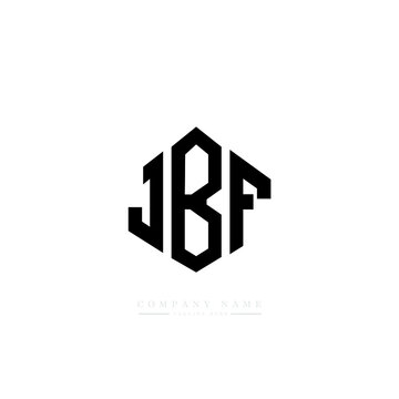 JBF letter logo design with polygon shape. JBF polygon logo monogram. JBF cube logo design. JBF hexagon vector logo template white and black colors. JBF monogram, JBF business and real estate logo. 