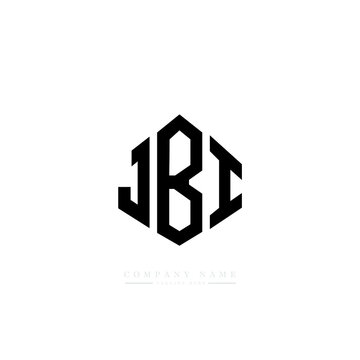 JBI letter logo design with polygon shape. JBI polygon logo monogram. JBI cube logo design. JBI hexagon vector logo template white and black colors. JBI monogram, JBI business and real estate logo. 