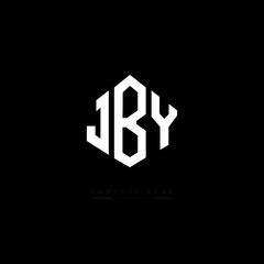 JBY letter logo design with polygon shape. JBY polygon logo monogram. JBY cube logo design. JBY hexagon vector logo template white and black colors. JBY monogram, JBY business and real estate logo. 