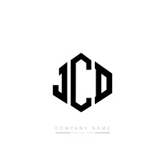 JCD letter logo design with polygon shape. JCD polygon logo monogram. JCD cube logo design. JCD hexagon vector logo template white and black colors. JCD monogram, JCD business and real estate logo. 