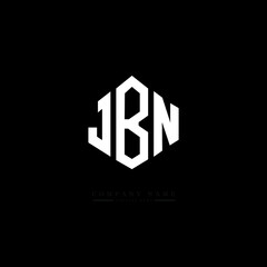 JBN letter logo design with polygon shape. JBN polygon logo monogram. JBN cube logo design. JBN hexagon vector logo template white and black colors. JBN monogram, JBN business and real estate logo. 