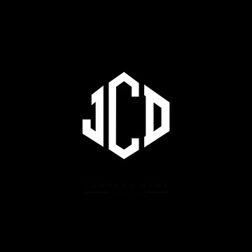 JCD letter logo design with polygon shape. JCD polygon logo monogram. JCD cube logo design. JCD hexagon vector logo template white and black colors. JCD monogram, JCD business and real estate logo. 
