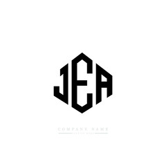 JEA letter logo design with polygon shape. JEA polygon logo monogram. JEA cube logo design. JEA hexagon vector logo template white and black colors. JEA monogram, JEA business and real estate logo. 