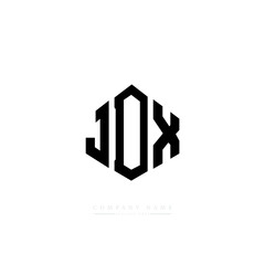 JDX letter logo design with polygon shape. JDX polygon logo monogram. JDX cube logo design. JDX hexagon vector logo template white and black colors. JDX monogram, JDX business and real estate logo. 